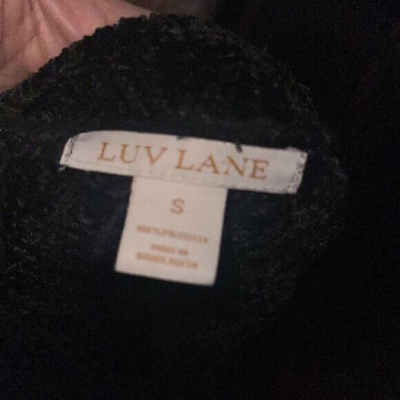 Luv Lane Black Crop Knit Sweater - Picture 5 of 5